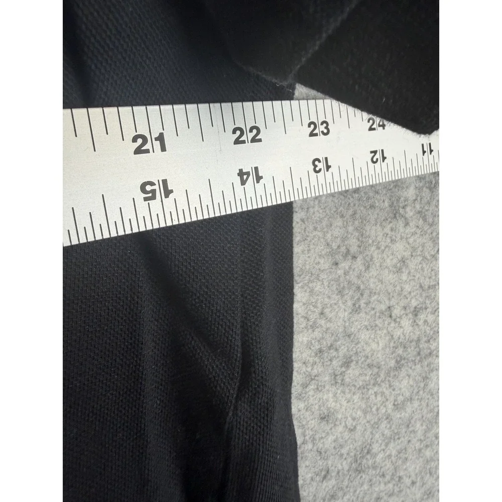 True Religion Polo Shirt Men's XL Rugby Short Sleeve Tipped Logo Graphic‎ Black